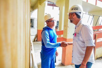 notícia: Governador Clécio Luís acompanha obras de reforma e ampliação da Escola Estadual Raimunda Virgolino, na Zona Sul de Macapá