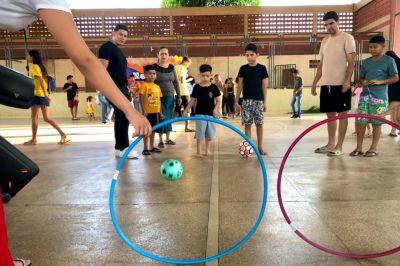 notícia: Projeto do Governo do Estado promove tarde solidária para beneficiários do Novo Amapá Jovem, em Macapá  