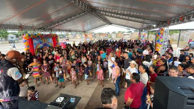 notícia: Governo do Estado encerra 2ª edição do projeto 'Criança Feliz' com programação especial no Parque Aeroportuário, em Macapá