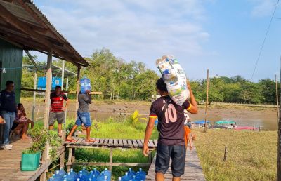 notícia: Mais de 2 mil pessoas são assistidas em ação emergencial do Governo do Amapá no distrito do Bailique, em Macapá