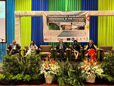 notícia: Governos do Amapá, Suriname e Guiana Francesa alinham a criação de observatório hidrográfico na 2ª Conferência do Bio-Plateux, em Paramaribo