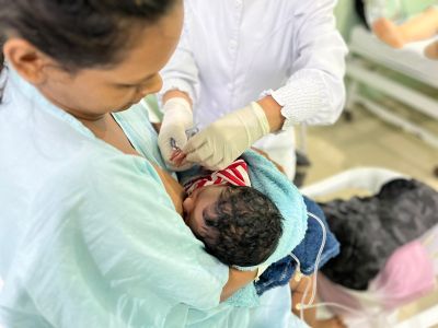 notícia: Governo do Estado passa a realizar teste do coraçãozinho em recém-nascidos internados no Hospital da Mulher Mãe Luzia, em Macapá