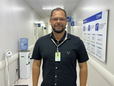 Rodrigo Corrêa, coordenador multiprofissional do anexo do HE