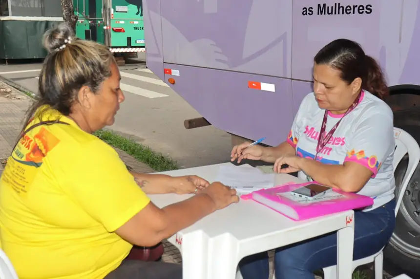 Secretaria das Mulheres fez atendimento durante a programação