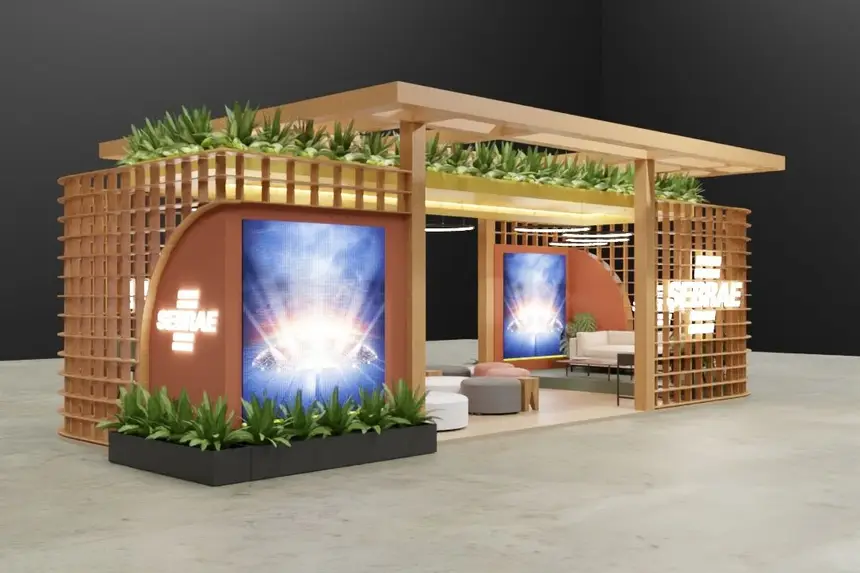 Foto: Divulgação/Sebrae Espaço contará com vitrines para 120 startups