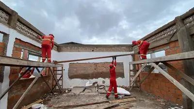 notícia: Obra da Escola Estadual Lauro Chaves, em Macapá, avança com início de mais um bloco de salas de aula