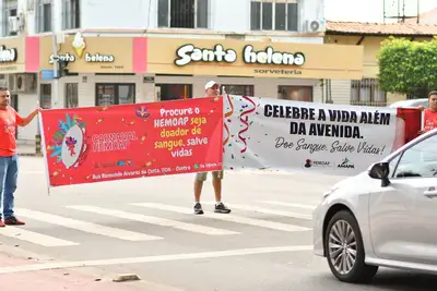 notícia: Carnaval da solidariedade: Hemoap leva samba e conscientização às ruas de Macapá para incentivar doação de sangue