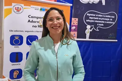 Foto: Rodrigo Abreu/Sesa Elcione Corrêa, enfermeira responsável técnica pelo Núcleo de Segurança do Paciente do HES