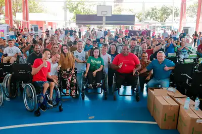 notícia: Governador Clécio Luís entrega 125 equipamentos de locomoção do programa Reabilita Amapá para garantir inclusão e acessibilidade