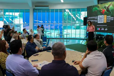 notícia: Governo do Estado e Sebrae-AP realizam 'Café com Pupunha' para apresentar a imprensa o Inova Amazônia Summit 2025