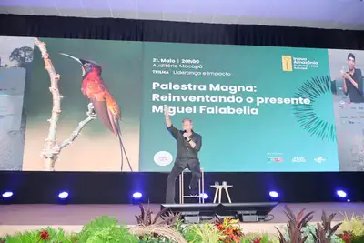 notícia: Inova Amazônia Summit: Miguel Falabella realiza palestra sobre liderança e impacto no maior evento de bioeconomia do Amapá