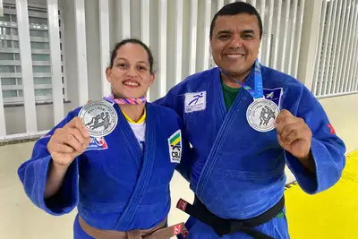 notícia: Com apoio do Governo do Amapá, atletas amapaenses conquistam medalhas no Sul-Americano de Judô Veterano, no Paraguai   