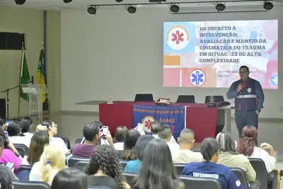 notícia: Governo do Amapá realiza abertura da 'Semana de Enfermagem' com debate sobre desafios e avanços do atendimento pré-hospitalar