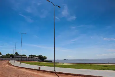 notícia: Amapá em obra: Governo do Estado trabalha nas etapas de iluminação e calçamento do Complexo do Aturiá