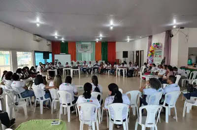 notícia: Lideranças Wajãpi apresentam demandas no 1° Workshop de Saúde Indígena promovido pelo Governo do Amapá, em Pedra Branca do Amapari