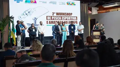 notícia: Governo do Amapá inicia 2º Workshop da Pesca Esportiva e Amadora com palestras e debates sobre crescimento da atividade no estado