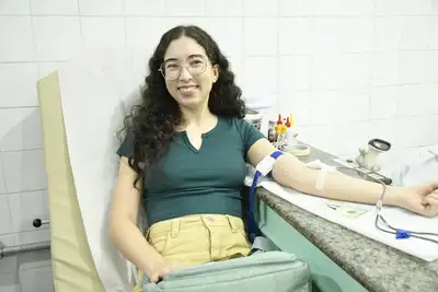 notícia: 'Estou ajudando a salvar a vida de pessoas que precisam', diz doadora de sangue durante campanha solidária do Governo do Amapá