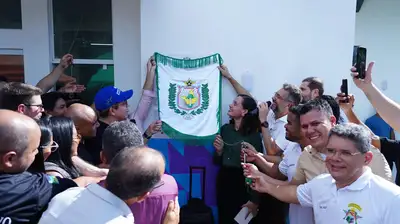 notícia: Governador Clécio Luís entrega UBS reformada no assentamento Silvestre, em Serra do Navio