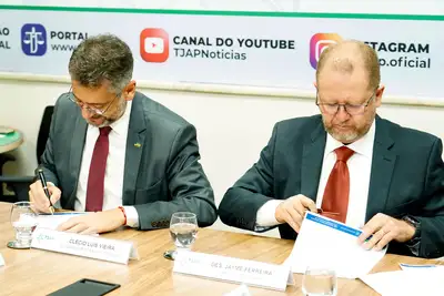 notícia: Governo do Amapá e Tjap firmam termo de cooperação para quarta rodada de negociação direta com precatórios