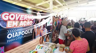 galeria: Entrega de Cestas Básicas na Aldeia do Manga