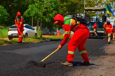 galeria: Requalificação da Rodovia Josmar Chaves Pinto (AP-010) Pavimentação Asfáltica e demais serviços - Trecho Inicial próximo a Rotatória do Universidade