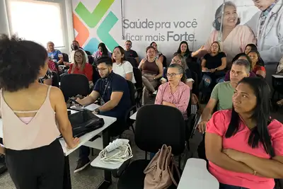 notícia: Governo do Amapá capacita profissionais para ampliar teste do pezinho em territórios indígenas