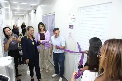 notícia: Governo do Amapá reforça atendimento de mulheres vítimas de violência e inaugura Sala Lilás da Polícia Civil, em Santana