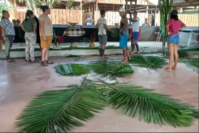 notícia: Governo do Amapá participa da 15ª Assembleia Geral do Conselho de Caciques na Aldeia Açaizal, em Oiapoque