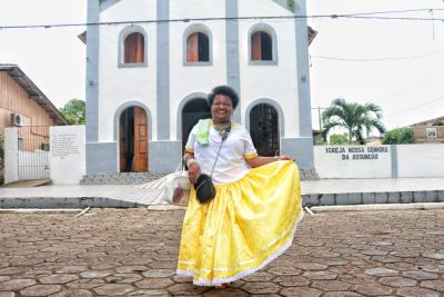 notícia: ‘Fiquei emocionada ao lembrar de bênçãos em minha vida’, declara religiosa na festividade de São Gonçalo em Mazagão Velho